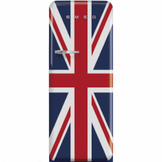 SMEG FAB28RDUJ3 Отдельностоящий однодверный холодильник, стиль 50-х годов, 60 см, британский флаг, петли справа