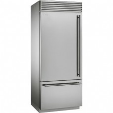 SMEG RF396LSIX Отдельностоящий холодильник, 90 см, No-Frost,нержавеющая сталь, обработка против отпечатков пальцев