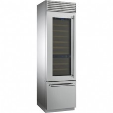 SMEG WF366LDX Винный холодильник отдельностоящий, 60 см, петли слева, нержавеющая сталь.