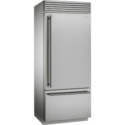 SMEG RF396RSIX Отдельностоящий холодильник, 90 см, No-Frost,нержавеющая сталь, обработка против отпечатков пальцев