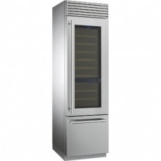 SMEG WF366RDX Винный холодильник отдельностоящий, 60 см, петли справа, нержавеющая сталь.