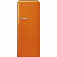 SMEG FAB28ROR3 Отдельностоящий однодверный холодильник, стиль 50-х годов, 60 см, оранжевый, петли справа
