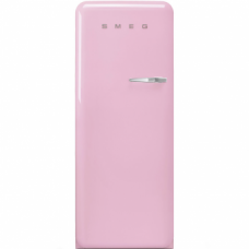 SMEG FAB28LPK3 Отдельностоящий однодверный холодильник, стиль 50-х годов, 60 см, розовый, петли слева