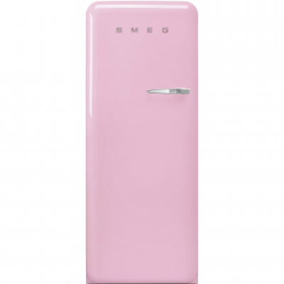 SMEG FAB28LPK3 Отдельностоящий однодверный холодильник, стиль 50-х годов, 60 см, розовый, петли слева