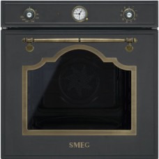 SMEG SF750AO Многофункциональный духовой шкаф,60 см, 11 функций, антрацит, фурнитура латунная.