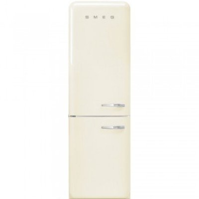 SMEG FAB32LCR3 Отдельностоящий двухдверный холодильник, стиль 50-х годов, 60 см, кремовый, No-frost, петли слева