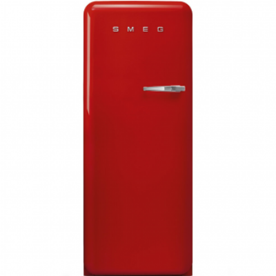 SMEG FAB28LRD3 Отдельностоящий однодверный холодильник, стиль 50-х годов, 60 см, красный, петли слева