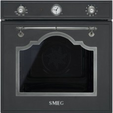 SMEG SF750AS Многофункциональный духовой шкаф,60 см, 11 функций, антрацит, фурнитура состаренное серебро.