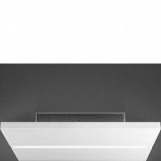 SMEG KSCF90B Вытяжка потолочного монтажа, 90 см,белое стекло
