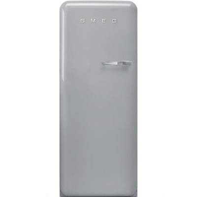 SMEG FAB28LSV3 Отдельностоящий однодверный холодильник, стиль 50-х годов, 60 см,серебристый, петли слева
