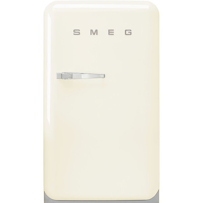 SMEG FAB10RCR2 Отдельностоящий однодверный холодильник, стиль 50-х годов, 54,3 см, кремовый, петли справа