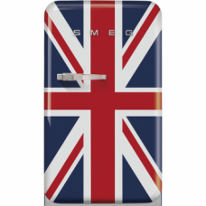 SMEG FAB10RDUJ2 Отдельностоящий однодверный холодильник, стиль 50-х годов, 54,3 см, британский флаг, петли справа