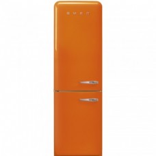 SMEG FAB32LOR3 Отдельностоящий двухдверный холодильник, стиль 50-х годов, 60 см, оранжевый, No-Frost, петли слева