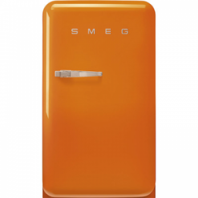 SMEG FAB10ROR2 Отдельностоящий однодверный холодильник, стиль 50-х годов, 54,3 см, оранжевый, петли справа