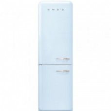 SMEG FAB32LPB3 Отдельностоящий двухдверный холодильник, стиль 50-х годов, 60 см, голубой, No-Frost, петли слева