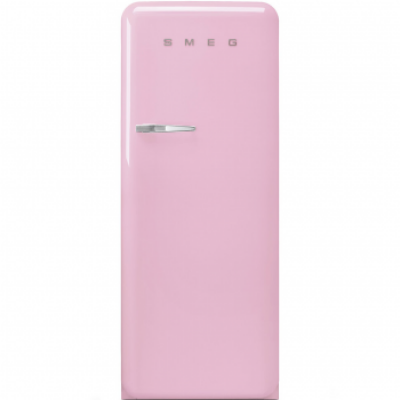SMEG FAB28RPK3 Отдельностоящий однодверный холодильник, стиль 50-х годов, 60 см, розовый, петли справа