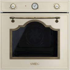 SMEG SF750PO Многофункциональный духовой шкаф,60 см, 11 функций, кремовый, фурнитура латунная.