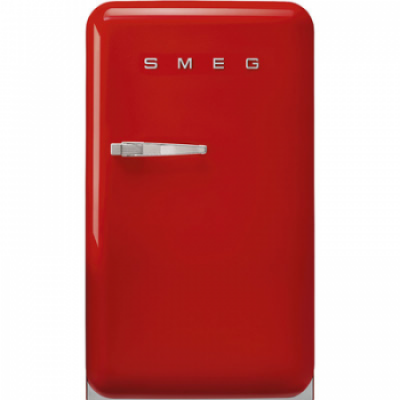 SMEG FAB10RRD2 Отдельностоящий однодверный холодильник, стиль 50-х годов, 54,3 см, красный, петли справа