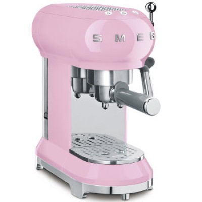 SMEG ECF01PKEU Кофемашина-эспрессо, пастельная розовая