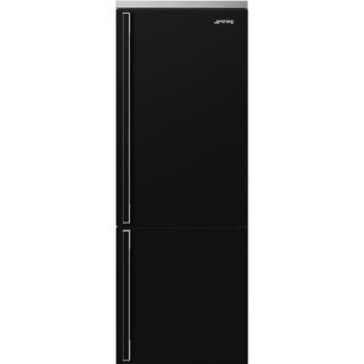 SMEG FA490RBL Отдельностоящий двухдверный холодильник, серия Portofino, 70 см, петли справа, чёрный